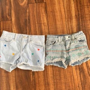 Kids size 6  short pants ( pair of 2)